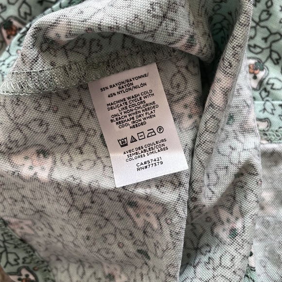 Ann Taylor Sea-Green Floral Top - Picture 6 of 6